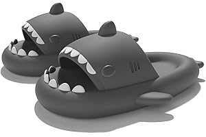 Sisttke Hai Hausschuhe Kinder Badelatschen Shark Sildes Slippers Mädchen Jungen Cute Sandalen Sommer Badeschlappen rutschfeste Pantoletten Dusch Badeschuhe Strand