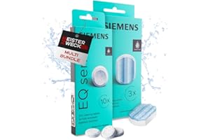MEISTERZWECK4U 10 x tabletek czyszczących i 3 x tabletki odkamieniające kompatybilne z Siemens do ekspresów do kawy EQ Series - czyszczenie ekspresu do kawy - usuwa oleje kawowe z jednostki