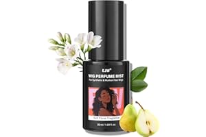 EJW Spray parfumé pour perruques synthétiques et naturelles - Agent neutralisant les odeurs 3 en 1 avec adoucissant et formule brillante - 30 ml