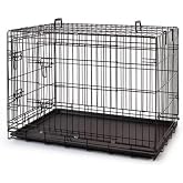 Metal Cat Dog Cage Black 60x41x50cm