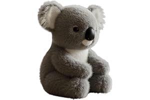 GÉNÉRIQUE The Koaly,Peluche De Soutien Émotionnel Koaly,Koala Ultra-Soft Avec Mouvements Naturels,Câlins Réalistes,Confort À La Demande, Aide Au Sommeil,Soulagement De L'anxiété,Jouet Interactif (Gris-25cm)