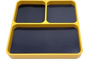 Dabey Magnetic Tray,Magnetic Desktop Screws Tools Parts Tray Holder Storage Plate Box Case Organizer for Metal Parts Screws Sockets Bolts Pins Organization