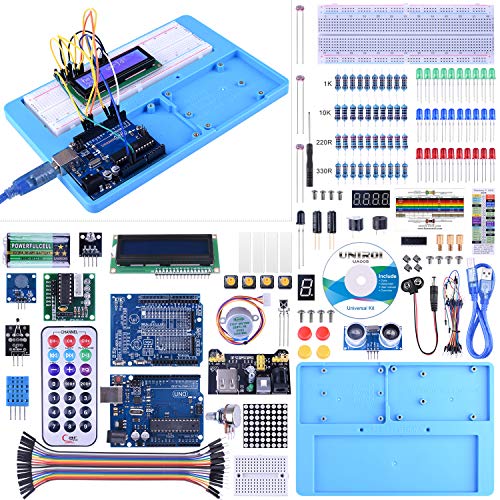 Kit Arduino UNO, UNIROI Kit de Iniciación Arduino Completo con Tutorial para Principantes a Aprender Programación (UA005)