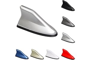 LVTFCO Antena Coche Tiburon para Nissan X-Trail Juke Qashqai Micra Pulsar 2014-2018, Coche Techo Superior Am/FM Radio Antena Aleta Accesorios Coche,E