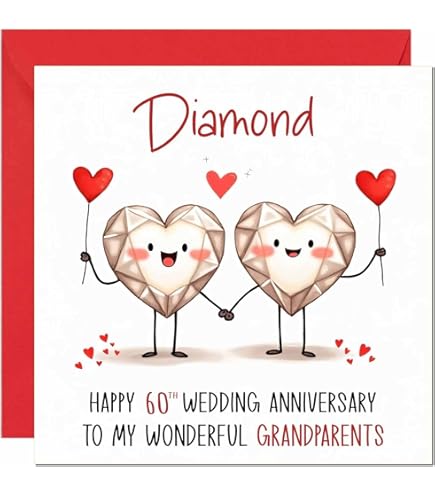 60th Wedding Anniversary Cards For Couple - Special Milestone Anniversary Cards - Gifts For Special Couple - Parents - Mum And Dad - Love Birds Gold Foil Design - View #3