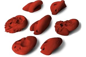 ALPIDEX 7 Prises d'escalade XL | Poignées Extra Larges | Set Prises d'escalade | Différentes Formes Couleurs | Pierres Escalade