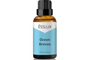 ESSLUX Ocean Breeze Fragrance Oil - Essential Oils for Diffuser, Candle Soap Making Clean Fresh Scents, Aromatherapy Scented Massage, Perfume for Humidifier Home Fragrance, 30ml