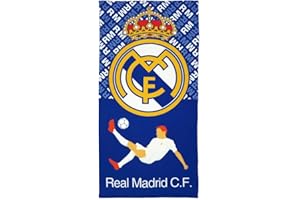 ARDITEX RM13838 Serviette en Microfibre 70 x 140 cm de Clubs-Real Madrid CF