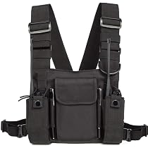 Harnais Poitrine Pour Walkie-Talkie - Nylon Réglable, Porte-Radio Universel