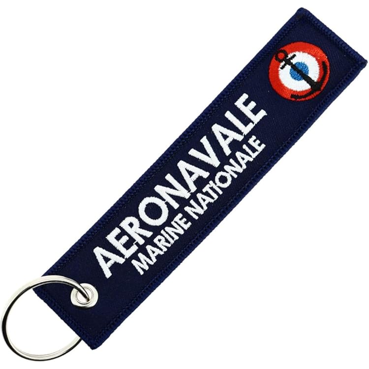 Porte-clés flamme - Armée de l'Air & de l'Espace AAE - Groupe sanguin B