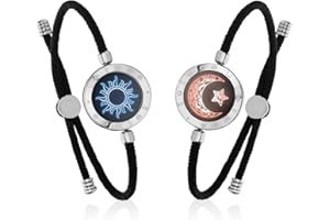 TOTWOO Bracelet Couple, Bijoux Amoureux à Distance, Bracelet Intelligent Bluetooth Vibrant & Tactile – Cadeau Saint-Valentin, Amitié, Femme