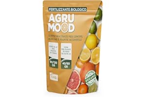 Gardenhome® AGRUMOOD LUPINI MACINATI PER AGRUMI per limoni in vaso e in terra e piante acidofile x 2 kg (2, Chilogrammi)