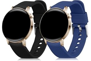 kwmobile pasek sportowy kompatybilny z Huawei Watch GT 3 Pro (43 mm) / Watch GT 3 (42 mm), silikonowy pasek TPU, czarny szary