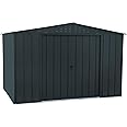 Duramax TOP Shed 10 x 8 (7.83 m2) Metal Garden Storage Shed, Made of Hot-Dipped Galvanized Steel, Strong Reinforced Roof Structure, Maintenance-Free & Weatherproof Metal Garden Shed, Anthracite