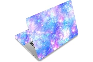 TOLULU Laptop Skin Sticker Decal,12" 13" 13.3" 14" 15" 15.4" 15.6 inch Laptop Vinyl Skin Sticker Cover Art Protector Notebook PC (Free 2 Wrist Pad), Decorative Waterproof Removable,Romantic Starry Night Sky