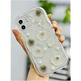 Go Aksesuar Iphone 12 ve 12 Pro ile Uyumlu &Ouml;zel Tasarım 3d Oyuncak &Ccedil;i&ccedil;ek Tasarımlı Esnek Silikon Kılıf