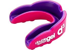 d3 Paradenti Sportivo [Doppio Strato Gel Taglia Per Adulti 12+] Protezione Bocca Denti per Sport da Contatto Boxe MMA Kickboxing Muay Thai Rugby Arti Marziali | Custodia Igienica