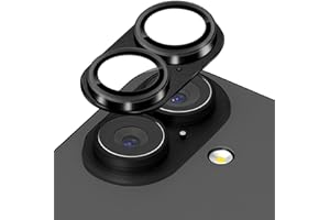 LanQii Kameraschutz Kompatibel mit iPhone 17, Metall Panzerglasfolie Kamera Linse Protector, 9H Härte Kamera Schutzfolie für iPhone 17, Schwarz