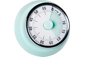 Jayron Recordatorio del Temporizador de Cocina Administre Temporizadores Mecánico Giratorio de 360 Grados Reloj de Alarma de Cuenta Regresiva para Hornear Refrigerador Magnético Cocinar,Aprender
