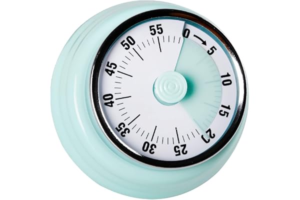 Jayron Kök Timer Påminnelse Hantera timers 360 graders roterande mekanisk timer bakning nedräkning kök väckarklocka kylskåp m