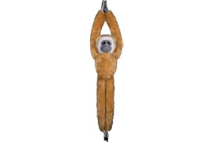 Deluxebase EcoBuddiez Tree Huggers - Gibon de Petite Peluche à Suspendre de 55 cm fabriquée en Bouteilles Plastique recyclées. Jouet Peluche Doux & écologique, Cadeau Parfait pour Les Enfants.
