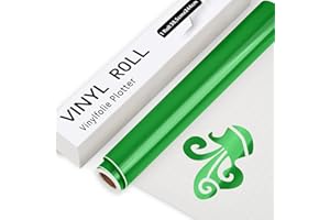 IModeur Verde Vinilo Permanente Rollo, 30,5 cm x 244 cm de Vinilo Adhesivo Verde Brillante, Vinilo Verde para Cricut, Silhouette Cameo, la mayoría de las máquinas de corte