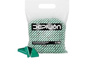DEPILION Cera caliente 1kg Verde | Cera baja fusión para depilación 1000gr | para pieles sensibles