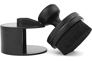 ANBOO Szczotka do polerowania opon, aplikator do opon, szczotka do opon, szczotka do opon, do samochodu, aplikator Tyre Dressing, pędzel do czyszczenia szczegółów samochodu (czarna)