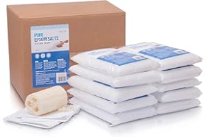 Pure Epsom Salts | Magnesium Sulphate Bath Salt | 10 Kg Pack by The Intelligent Health | Ideal for Relieving Sore Muscles | Reduces Inflammation