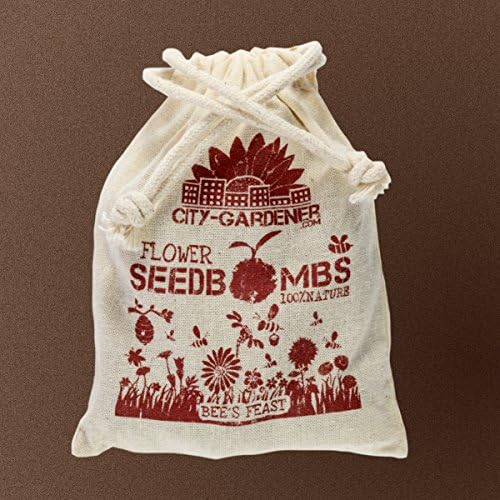 City Gardeners Seed Bombs "Bees Feast" - 10 walnut-sized seedbombs