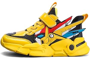 XINGHUANHUA Zapatillas de deporte para correr para niños y niñas, ligeros, cierre con velcro, transpirables, zapatillas de malla para ocio, talla 27-39