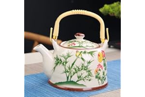 HXSCOO 900 ML Pot Grande capacité en céramique théière en Porcelaine avec Filtre à Eau Chinois Kung fu Bouilloire thé Verres Bouilloire thé Vert (Color : 1)