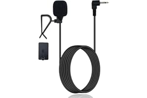 SPTSSWET Microphone de voiture 2,5 mm - Radio stéréo externe de rechange - Compatible avec Pioneer AVH-2400NEX MVH1400NEX DMH-1500NEX AVH-1400NEX GPS DVD