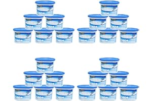 UTTAM 500ml Dehumidifiers - Moisture Absorber and Condensation Remover for Home, Kitchen, Wardrobe, Bedroom, Caravan, Office, Bathroom, Basement - Combats Damp, Mold, and Moisture (Pack of 24)