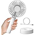 STUOGYUM Mini ventilatore portatile, ventilatore USB tipo-c batteria ricaricabile ventilatore portatile 3 velocità per casa, 