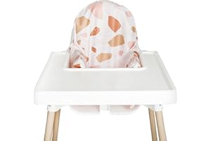 NIBBLE AND REST Nibble & Rest Highchair Cushion Cover for Inflatable Cushion, Compatible For Antilop Highchair Accessories, Stain-Proof&Wipeable Cushion Cover(Cushion NOT Included)(CC_terrazzo)