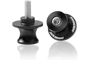 QJY-MOTOR PART-STORE 2pcs Diabolos M6 CNC Aluminum Pour Tracer 900/GT Tracer 700/GT Tracer 7 GT 2021+ Tracer 9 GT 2021+(Noir)