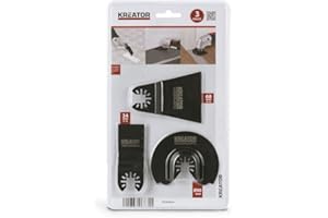 KREATOR Assortimento di 3 lame per utensili multiuso