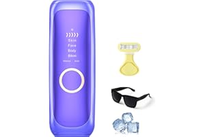 HAUTALL IPL Laser Hair Removal for Women and Men, 3-in-1 Functions HR/SC/RA, Sapphire Ice-Cooling System, Painless & Long-Lasting Result, at-Home Hair Removal Device for Body, Face, Legs, Arms, Bikini Line