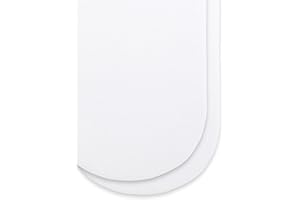 SNUZ 2 Pack Moses Basket/Pram Fitted Sheets 75 x 35cm – White Design – Light, Breathable & Luxurious Jersey Cotton Made To Last & Designed To Fit Prams & Moses Baskets