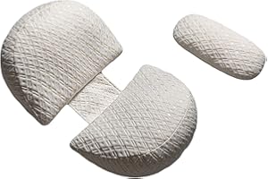 ShowyLive Cuscino di gravidanza a forma di U per dormire, cuscino per allattamento, cuscino di maternità, cuscino di gravidanza con coperta sostituibile e lavabile (bianco)