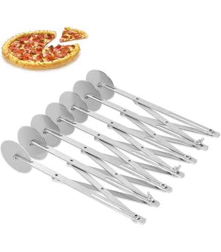 3/5/7 wielgebaksnijder, roestvrijstalen pizzasnijder voor