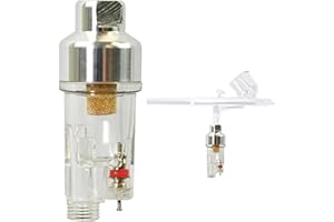 Master Airbrush Premium Airbrush In-Line Mini-Luftfilter und Wasserabscheider (wird direkt an Airbrush und Schläuche mit 0,3 cm Gewinde angeschlossen)