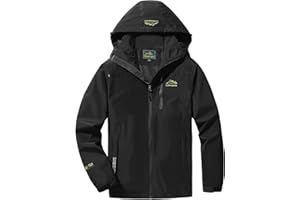 LUI SUI Veste légère imperméable pour hommes Sports de plein air Randonnée Alpinisme Manteau Manteau de pluie coupe-vent