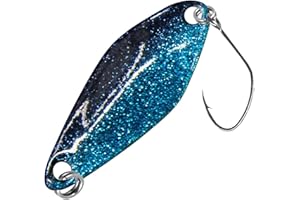 FTM Spoon Tremo 2, 9cm - Forellenblinker zum Ultra Light Angeln auf Forellen, Forellenköder zum Spinnangeln, Spinnköder, Blinker, Farbe:blau/lila, Gewicht:2, 3g