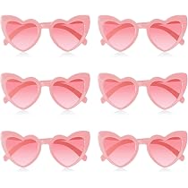 Lunettes De Soleil Cœur Transparentes - Style Hippie - Multicolores - Pour Fête Et Cosplay