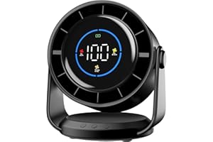 Koala Global Table Fan, USB Fan with 100 Speed Levels, 105° Swivel Function, LED Display with Memory Function, Quiet Fan for Bedroom, Office, Portable Table Fan