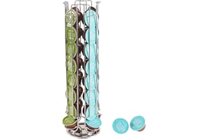SYSYLY Porte Capsules de Café Compatible avec Capsule Dolce Gusto(32 x Capsules),Rangement Dosettes Dolce Gusto,360 Degrés Rotable Range Capsule