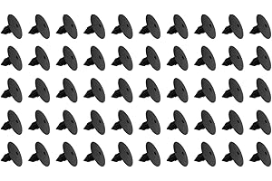 Viviance Clips de ajuste del protector contra salpicaduras del revestimiento del paso de rueda compatible con Re-nault Clio Scenic Megane - Tipo A 50 piezas