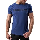 Satire Gym - Men's Cotton Fitness T-Shirt/Slim Fit Quick Dry Sports Wear for Men - Men's Sports T-Shirt as Gym and Fitness T-